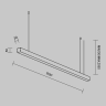 Линейный светильник подвесной MAYTONI LL312021